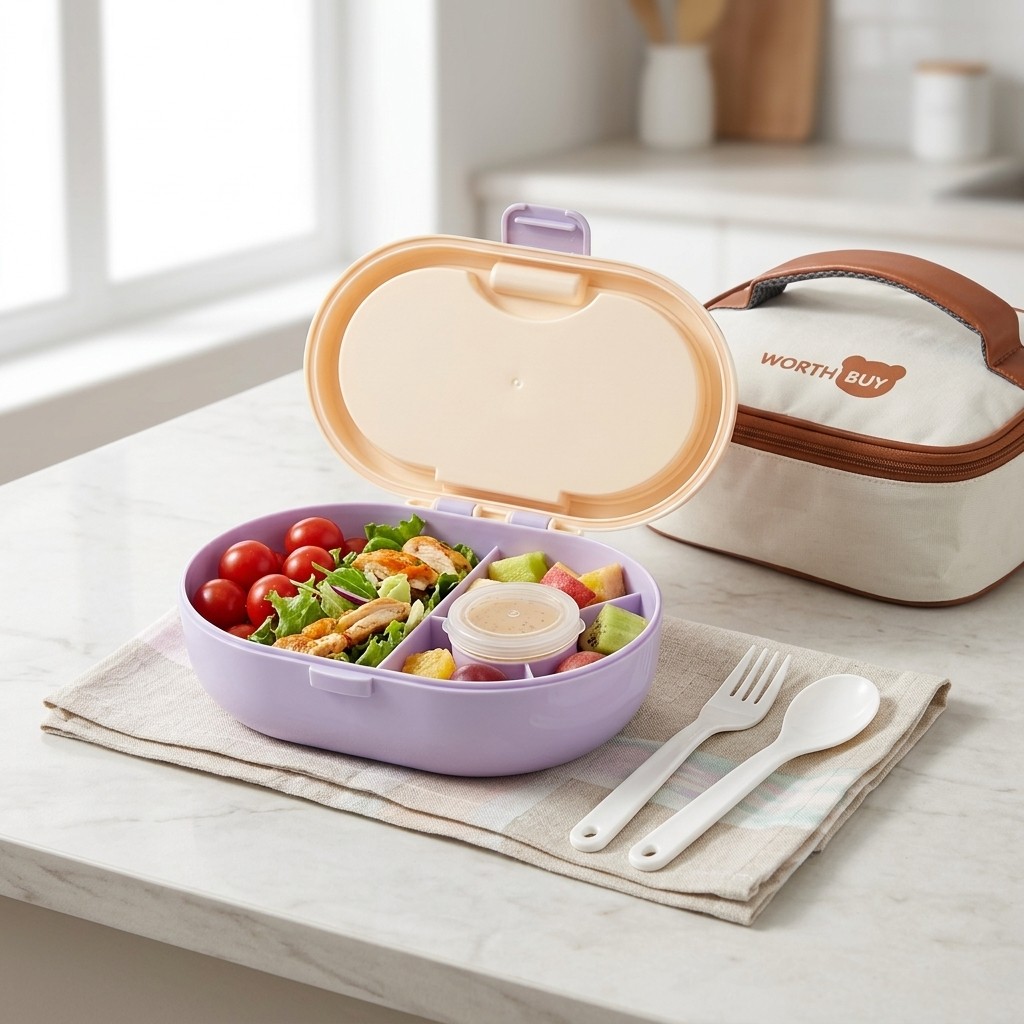 Meal Prep Or Prep Meal - Kotak Bento Plastik Terbagi untuk Siswa