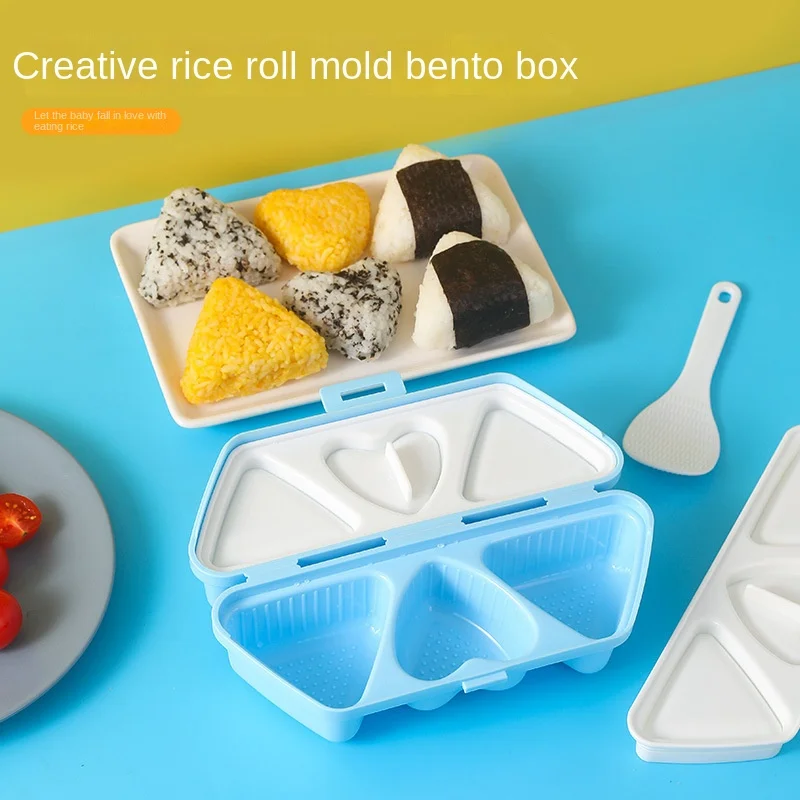 Meal Prep With Rice - Alat Beras Sushi Cinta Segitiga Portabel