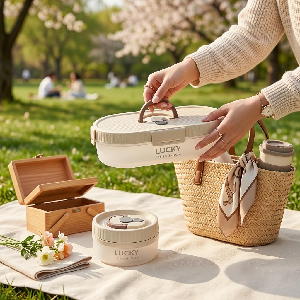 Meal Prep Or Prep Meal - Set Kotak Makan Bento Portabel Anti