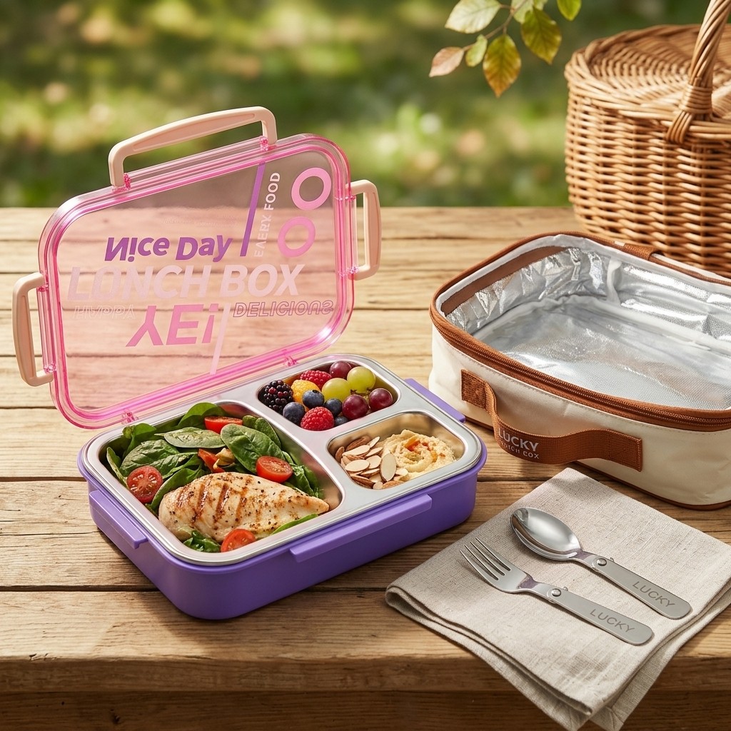 Meal Prep Or Prep Meal - Kotak Bento Stainless Steel 304 yang