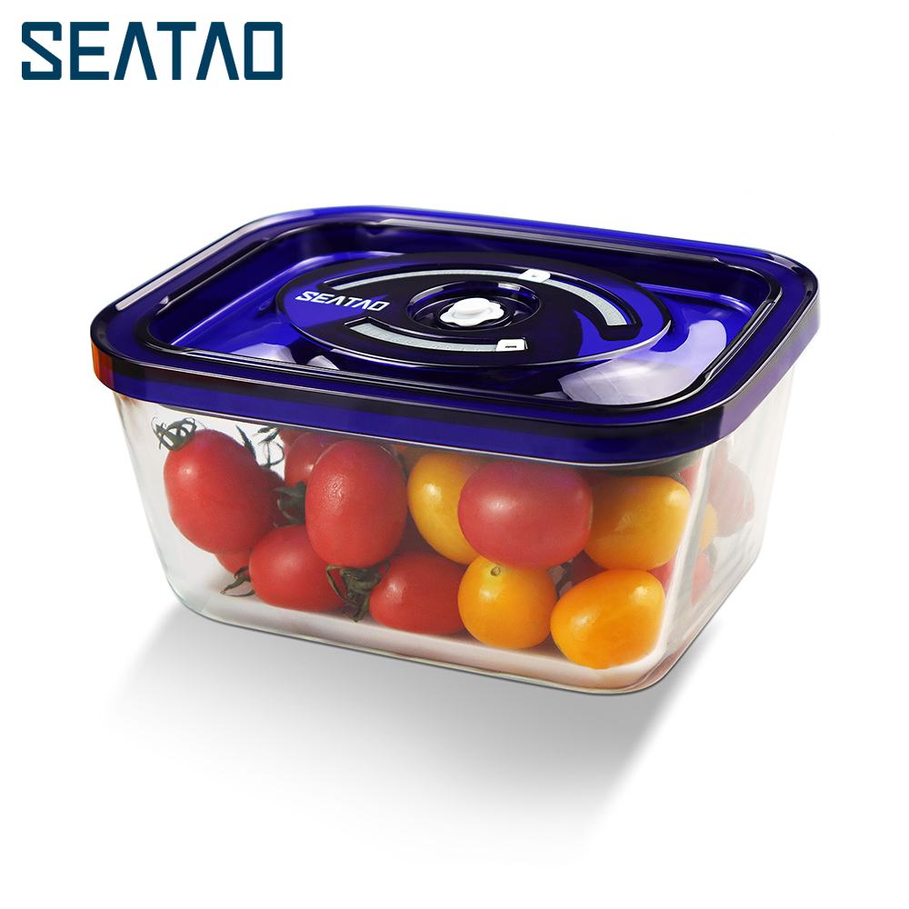 Meal Prep Container - SEATAO Kontainer Penyimpanan Makanan Kaca Penyimpan