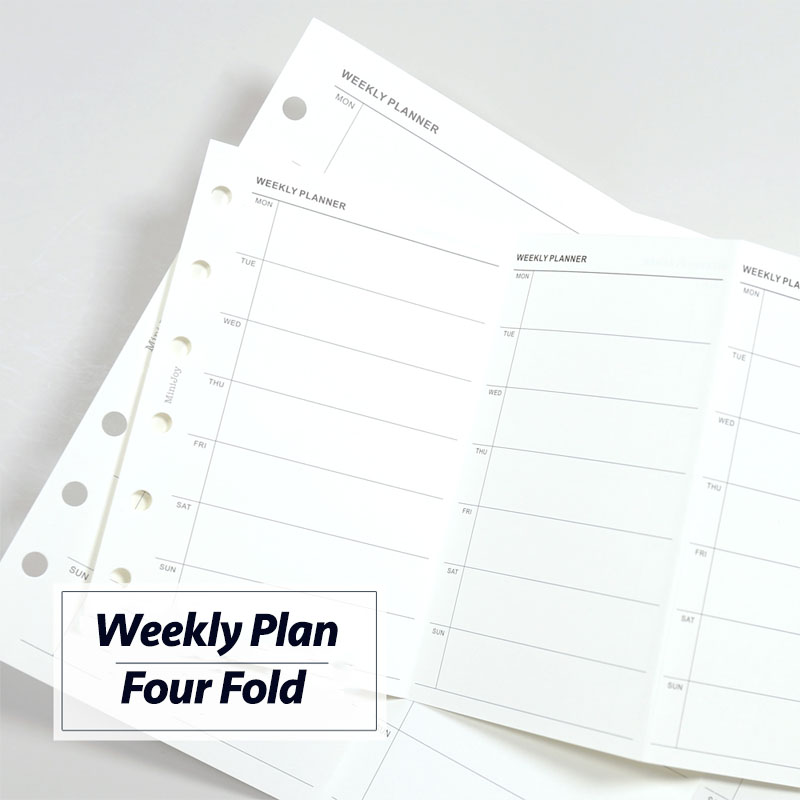Meal Plan Notepad - Fromthenon rencana mingguan sederhana empat lipat