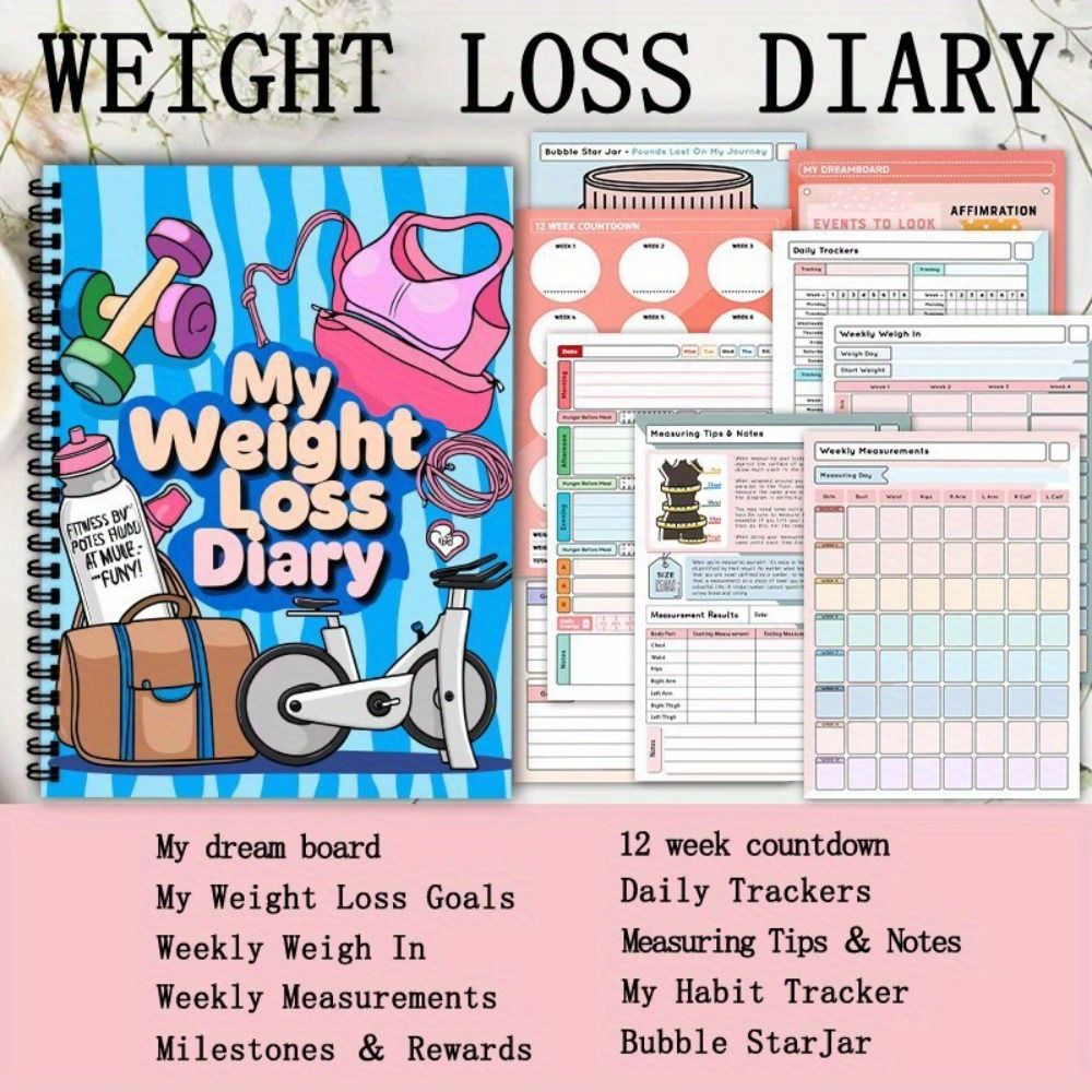 Buku Rencana Penurunan Berat B - Meal Plan Notepad ulasan dan harga