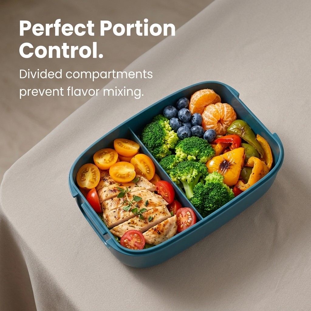 Kotak Makan Bento 2 Komparteme - Meal Prep Or Prep Meal ulasan dan harga