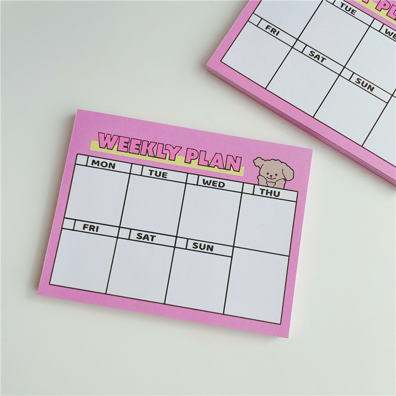 Buku Catatan Rencana Mingguan  - Meal Plan Notepad ulasan dan harga
