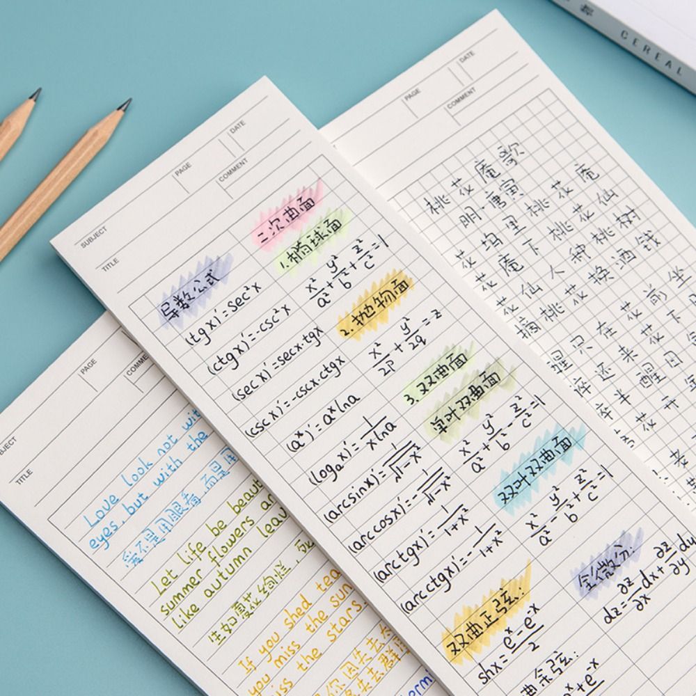 Buku catatan panjang anti leng - Meal Plan Notepad ulasan dan harga