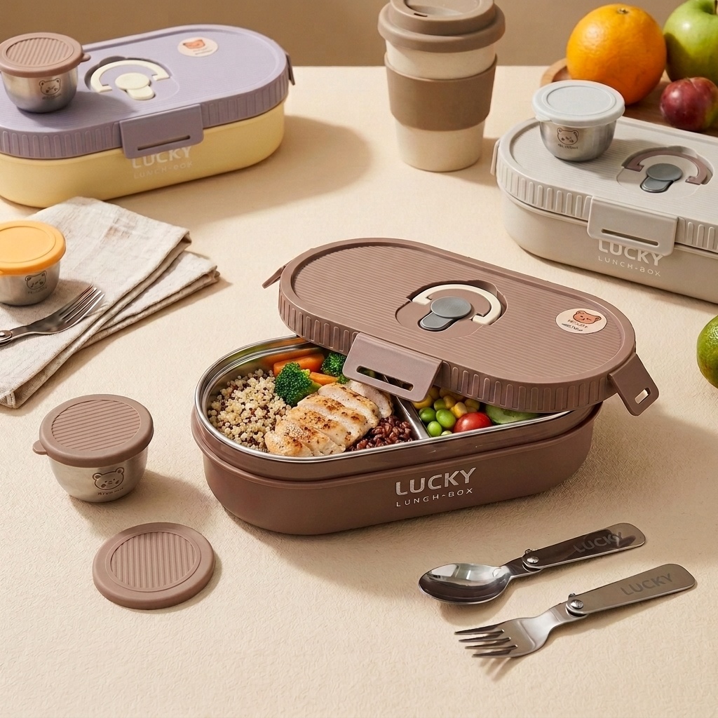 Kotak Bento dari Baja Anti Kar - Meal Prep Or Prep Meal ulasan dan harga