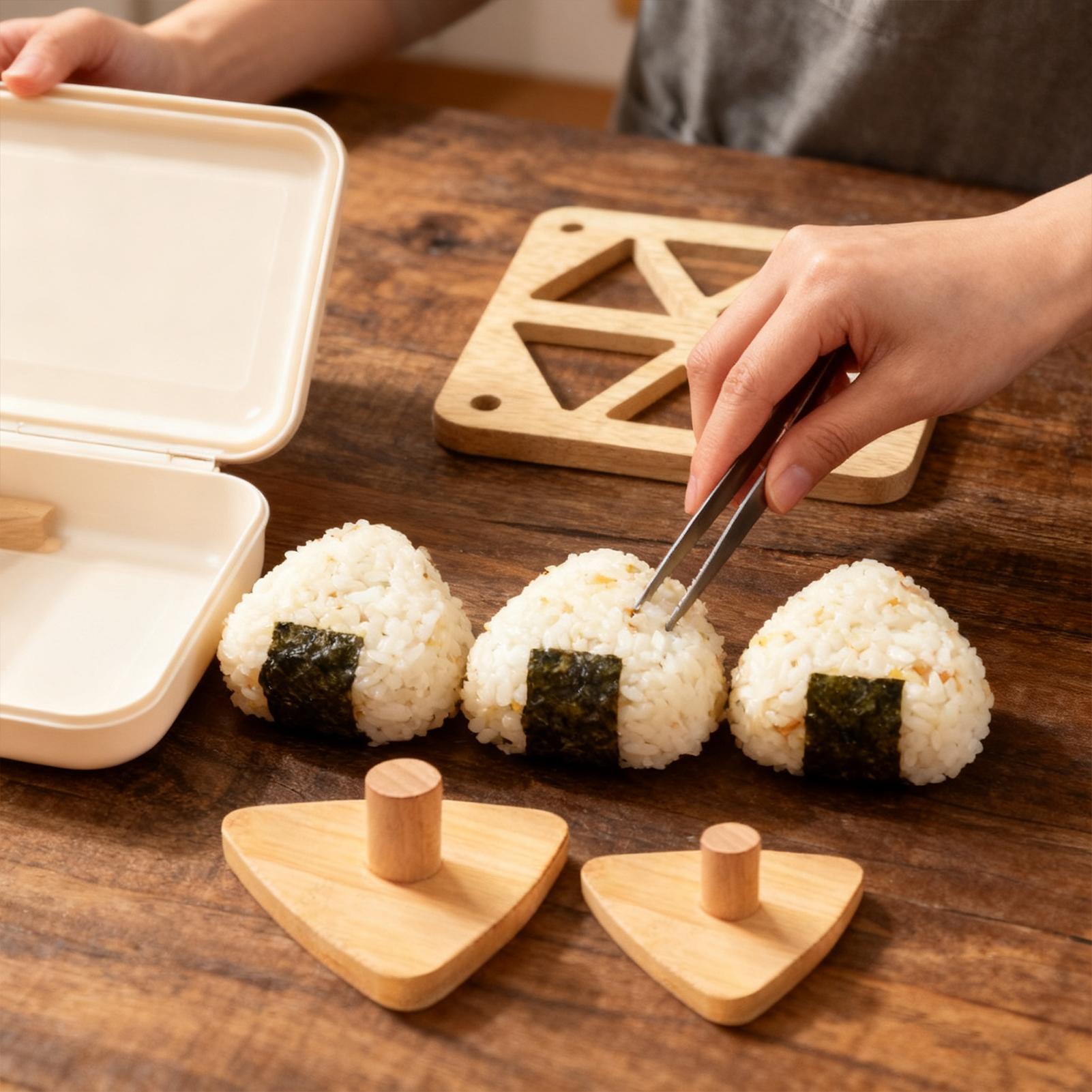Cetakan Nasi Kepal Kayu Klasik - Meal Prep With Rice ulasan dan harga