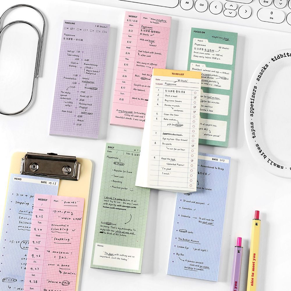 80 lembar Catatan Tempel, Kert - Meal Plan Notepad ulasan dan harga
