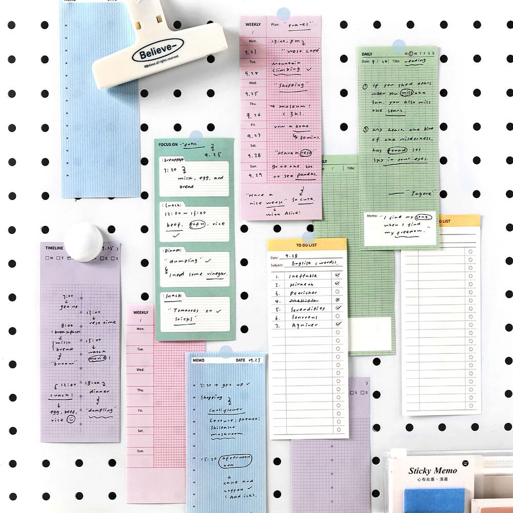 80 lembar Catatan Tempel, Kert - Meal Plan Notepad ulasan dan harga
