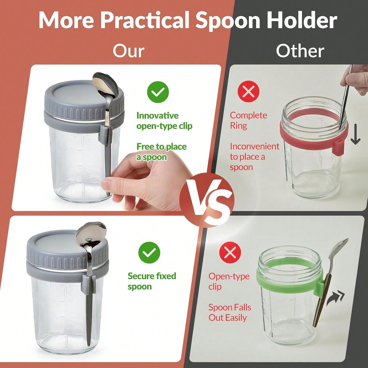 4 Wadah Overnight Oats Dengan  - Meal Prep Kit ulasan dan harga