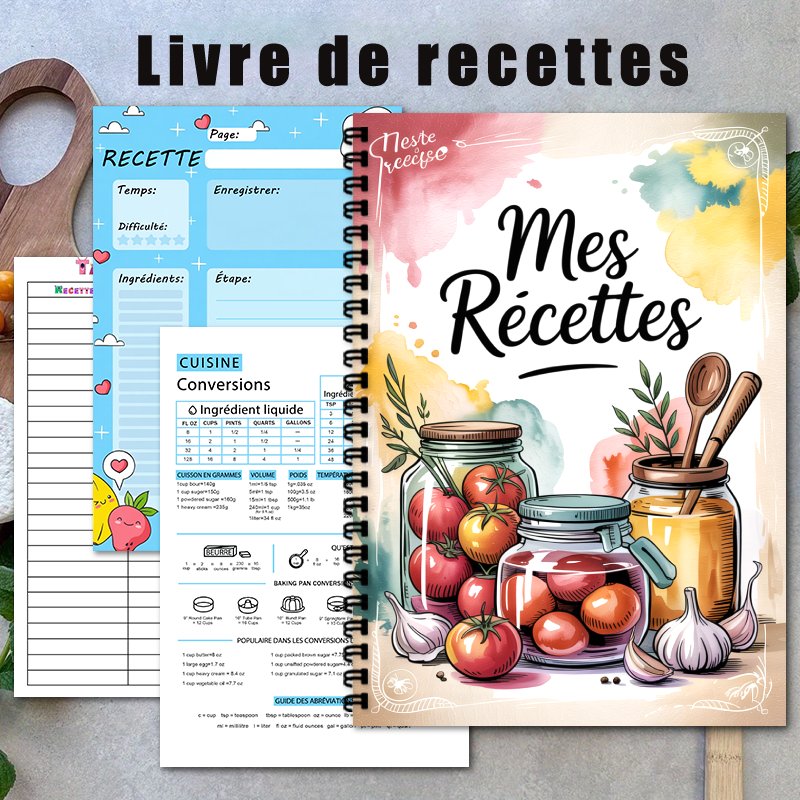 Buku Resep Khusus Prancis A5,  - Meal Plan Notepad ulasan dan harga