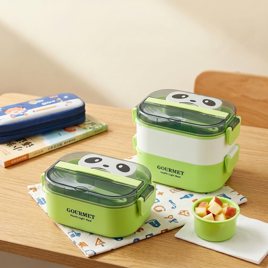 Kotak Bento Plastik Microwavea - Meal Prep Or Prep Meal ulasan dan harga