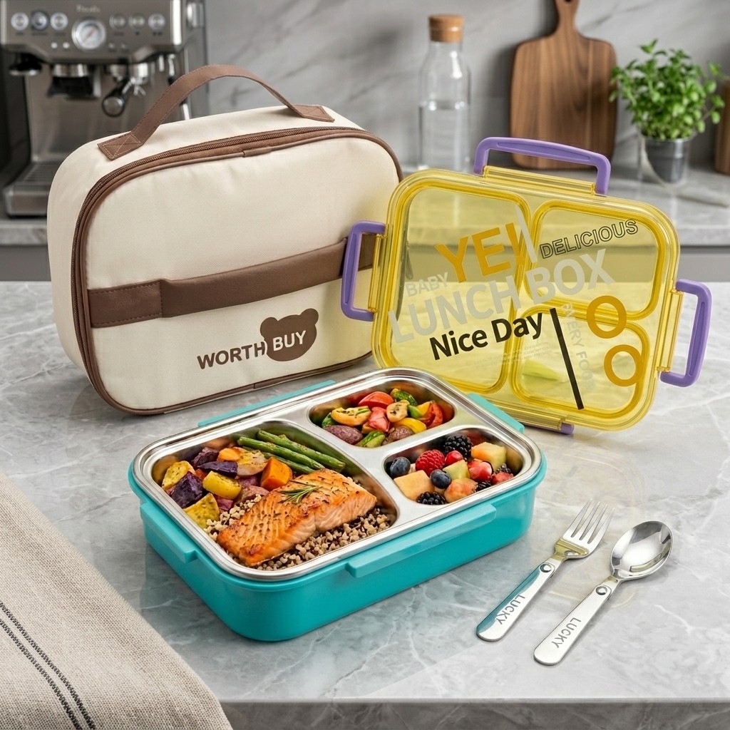 Kotak Makan Stainless Steel 30 - Meal Prep Or Prep Meal ulasan dan harga
