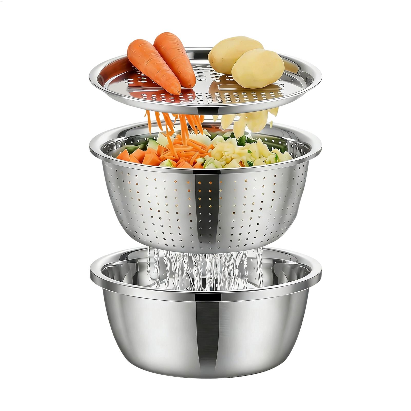 Bak Cuci dan Saringan Stainles - Meal Prep With Rice ulasan dan harga