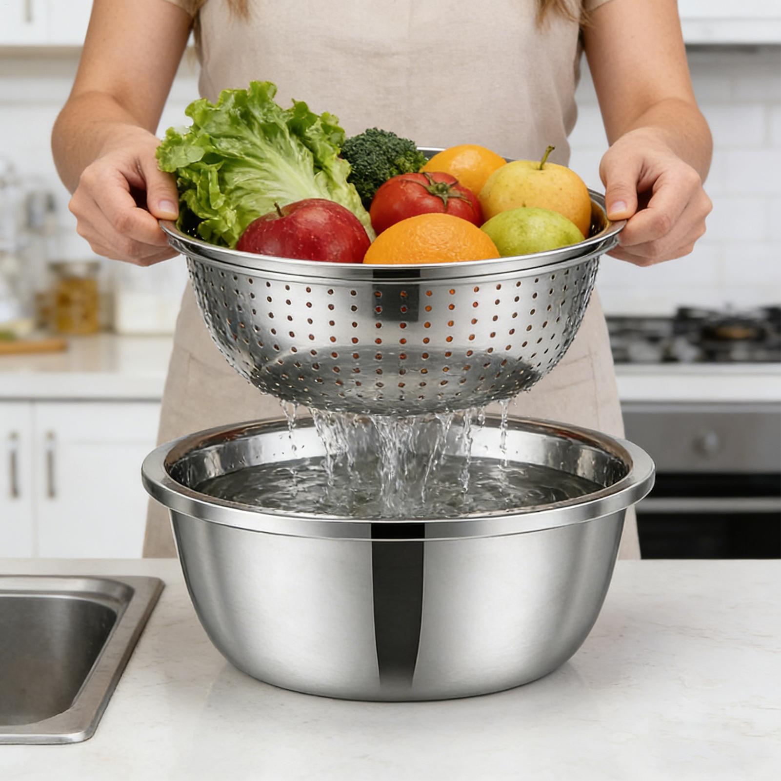 Bak Cuci dan Saringan Stainles - Meal Prep With Rice ulasan dan harga