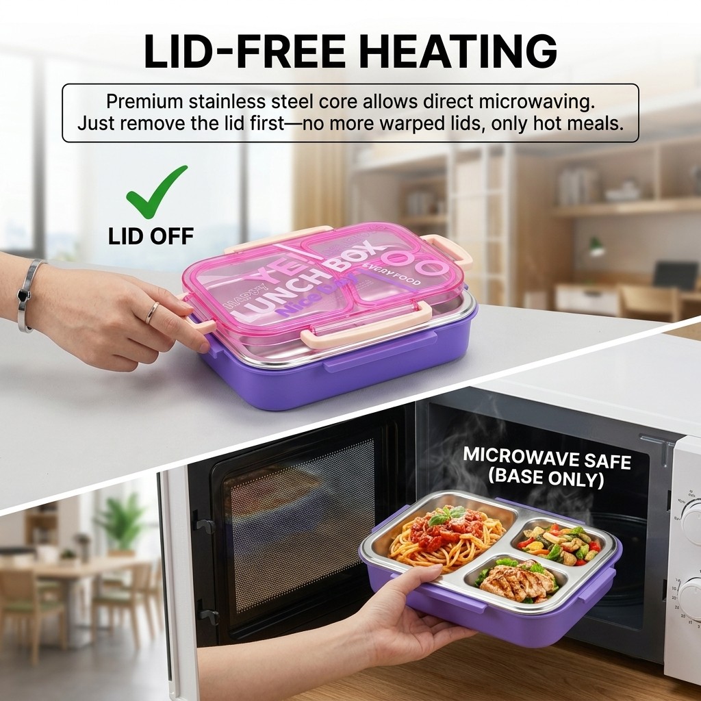 Kotak Bento Stainless Steel 30 - Meal Prep Or Prep Meal ulasan dan harga