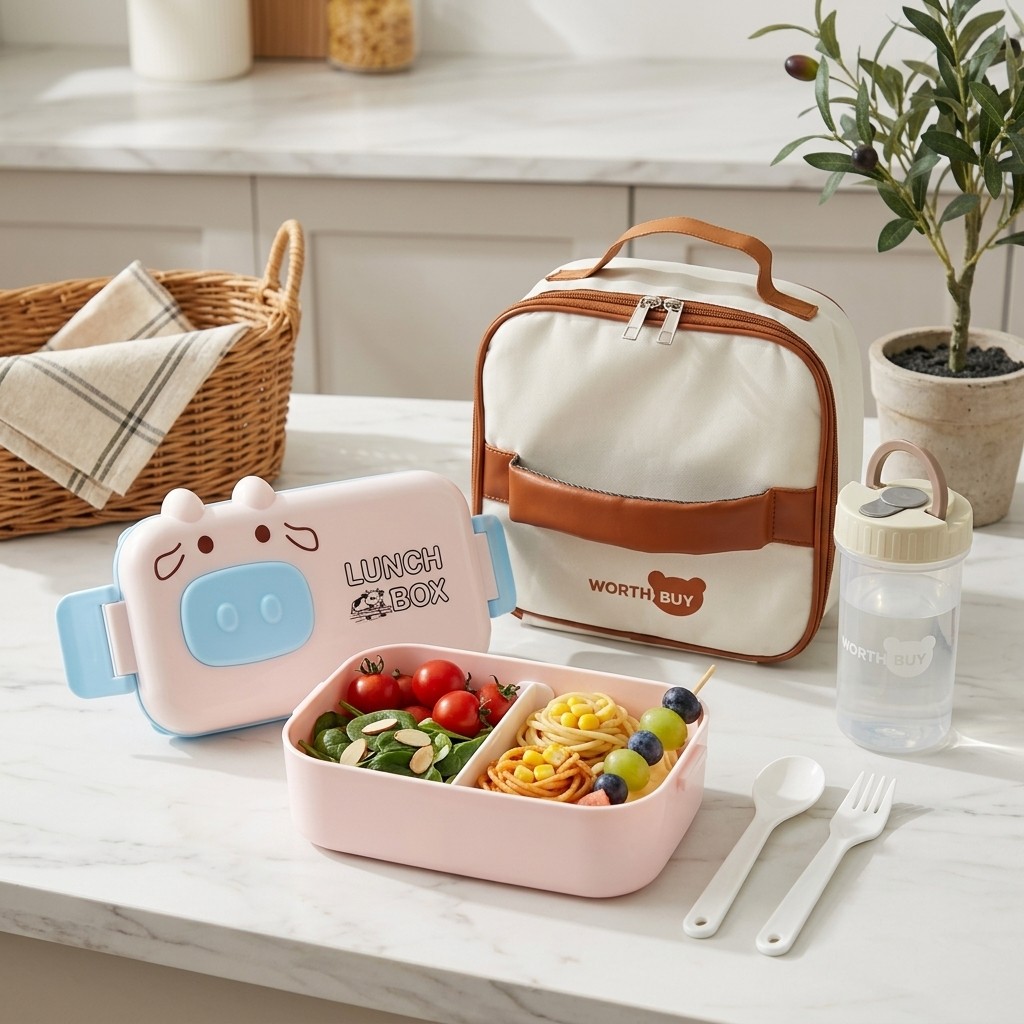 Kotak Makan Bento Anak Plastik - Meal Prep Or Prep Meal ulasan dan harga