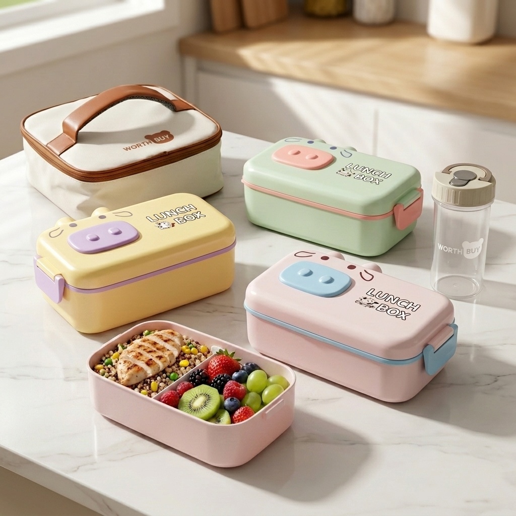 Kotak Makan Bento Anak Plastik - Meal Prep Or Prep Meal ulasan dan harga