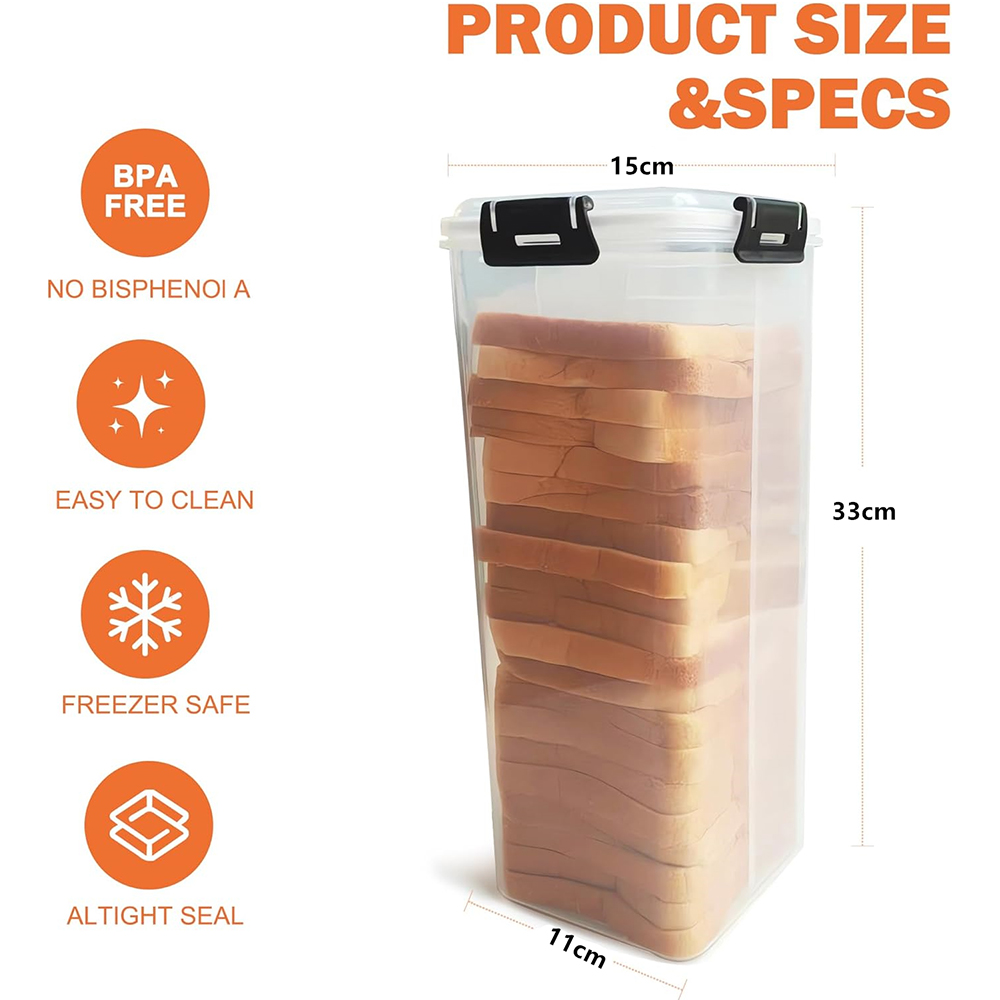 Wadah Penyimpanan Roti dengan  - Meal Prep Container ulasan dan harga