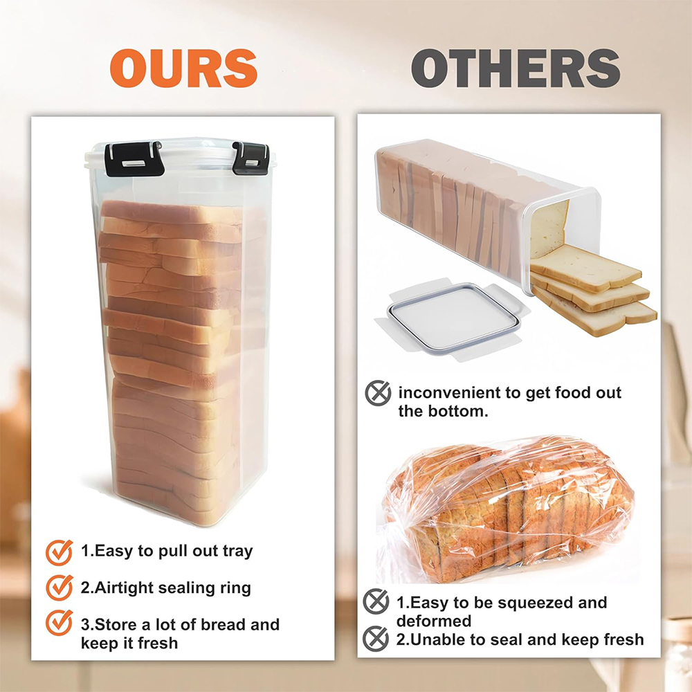 Wadah Penyimpanan Roti dengan  - Meal Prep Container ulasan dan harga