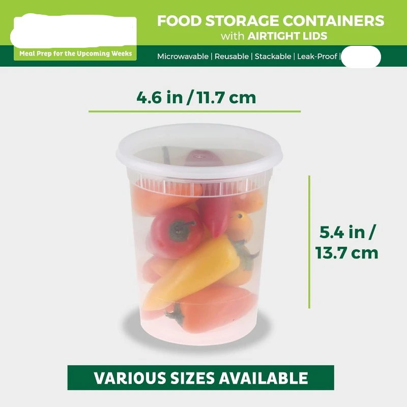 Wadah Deli plastik 8oz-32 Oz d - Meal Prep Container ulasan dan harga