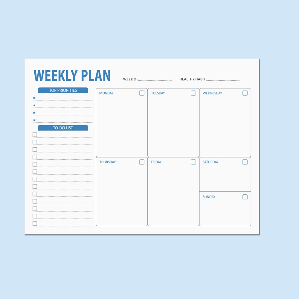 Buku Catatan Perencanaan Mingg - Meal Plan Notepad ulasan dan harga