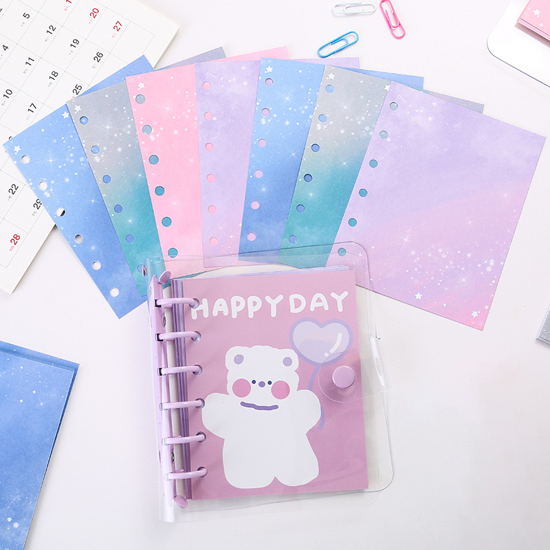 A7 map buku catatan berwarna,  - Meal Plan Notepad ulasan dan harga