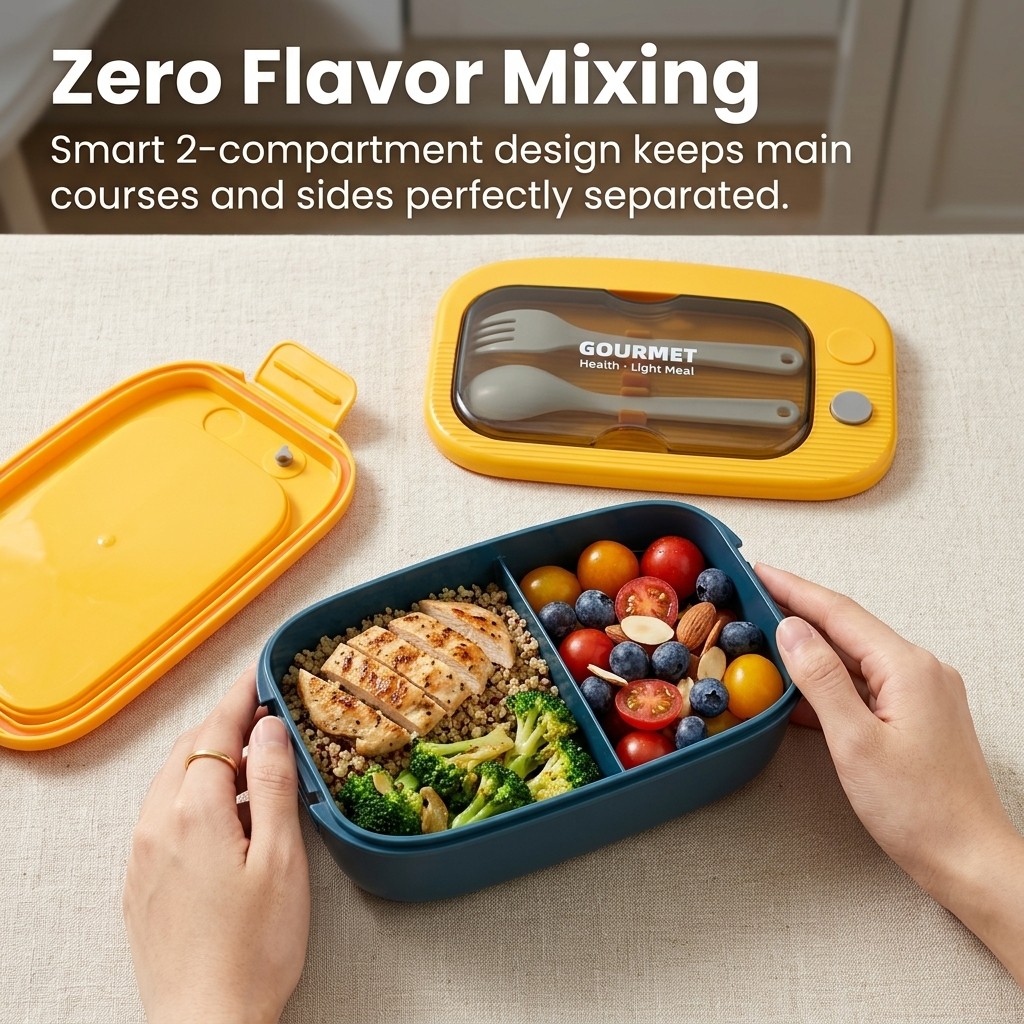 Kotak Makan Siang Bento Plasti - Meal Prep Or Prep Meal ulasan dan harga