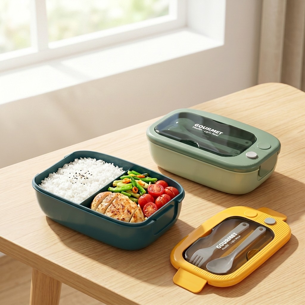 Kotak Bento Plastik untuk Micr - Meal Prep Or Prep Meal ulasan dan harga