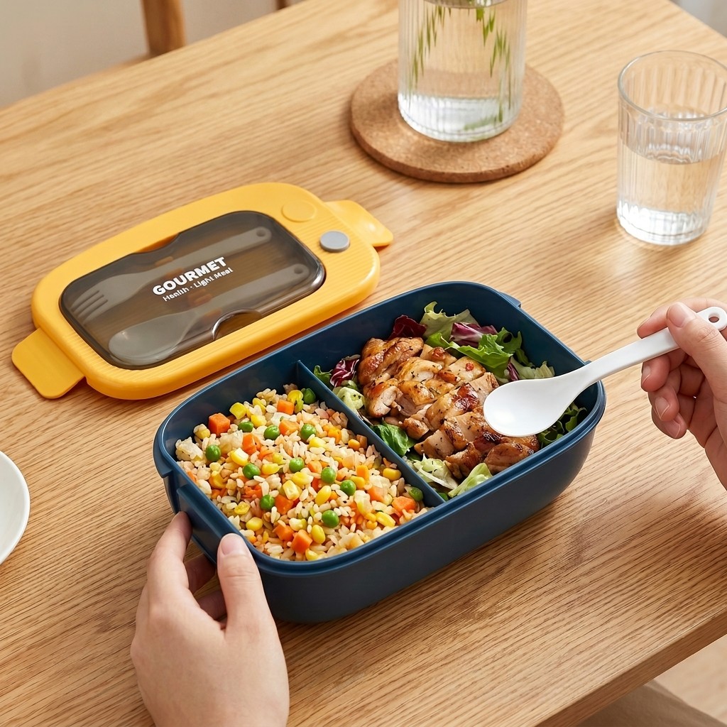 Kotak Bento Plastik untuk Micr - Meal Prep Or Prep Meal ulasan dan harga