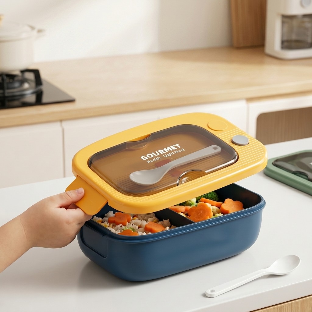 Kotak Bento Plastik untuk Micr - Meal Prep Or Prep Meal ulasan dan harga
