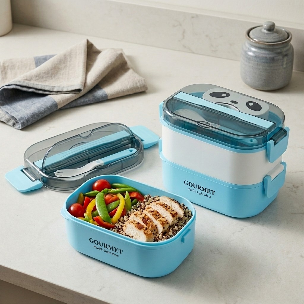 Kotak Bento Plastik Aman untuk - Meal Prep Or Prep Meal ulasan dan harga