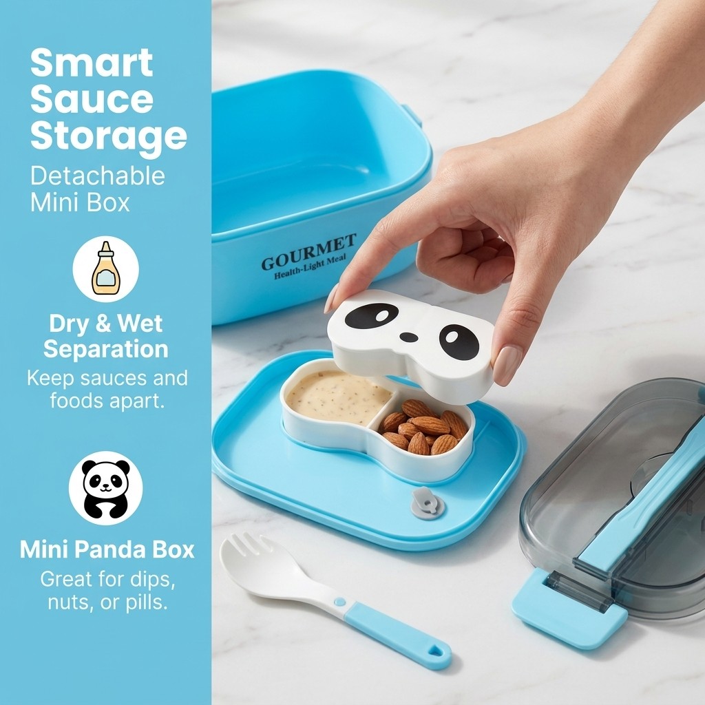 Kotak Bento Plastik Aman untuk - Meal Prep Or Prep Meal ulasan dan harga
