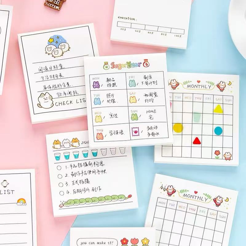 Perlengkapan Kantor Sekolah Ka - Meal Plan Notepad ulasan dan harga