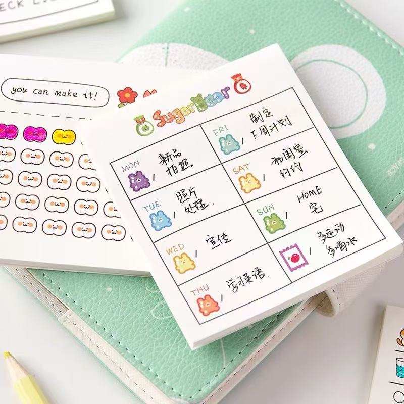 Perlengkapan Kantor Sekolah Ka - Meal Plan Notepad ulasan dan harga