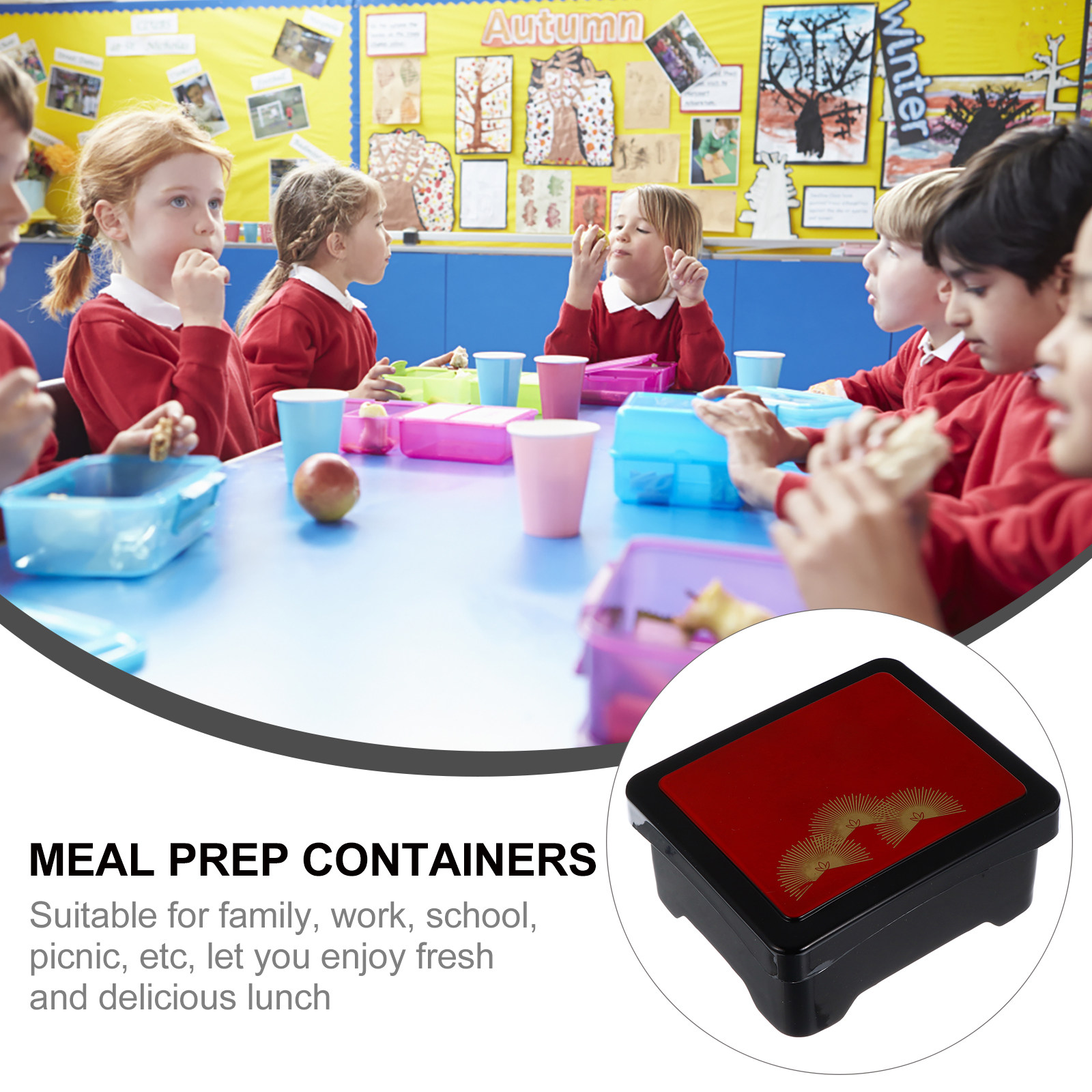 1Pcs Kotak Bento Premium yang  - Meal Prep With Rice ulasan dan harga