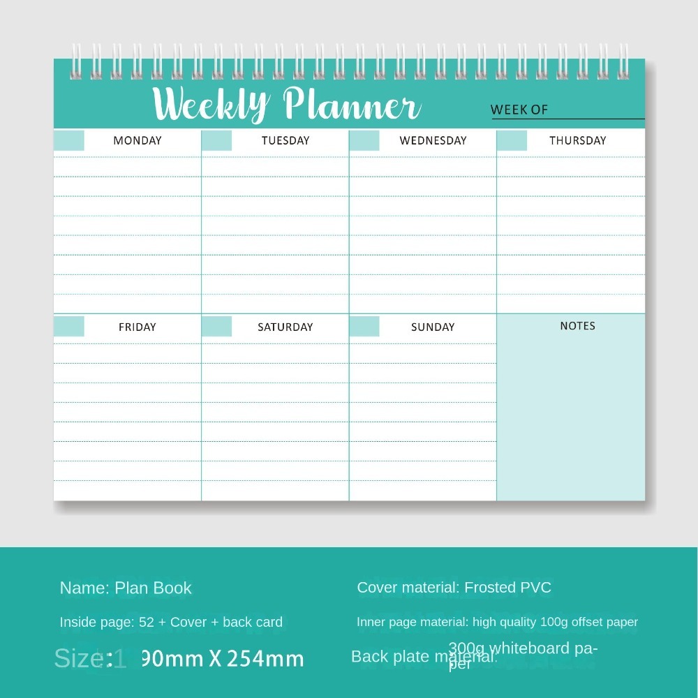 Buku Catatan Perencanaan Mingg - Meal Plan Notepad ulasan dan harga