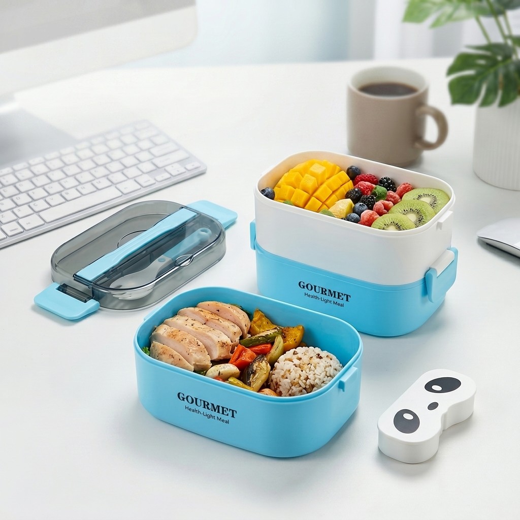 Kotak Bento Plastik untuk Micr - Meal Prep Or Prep Meal ulasan dan harga